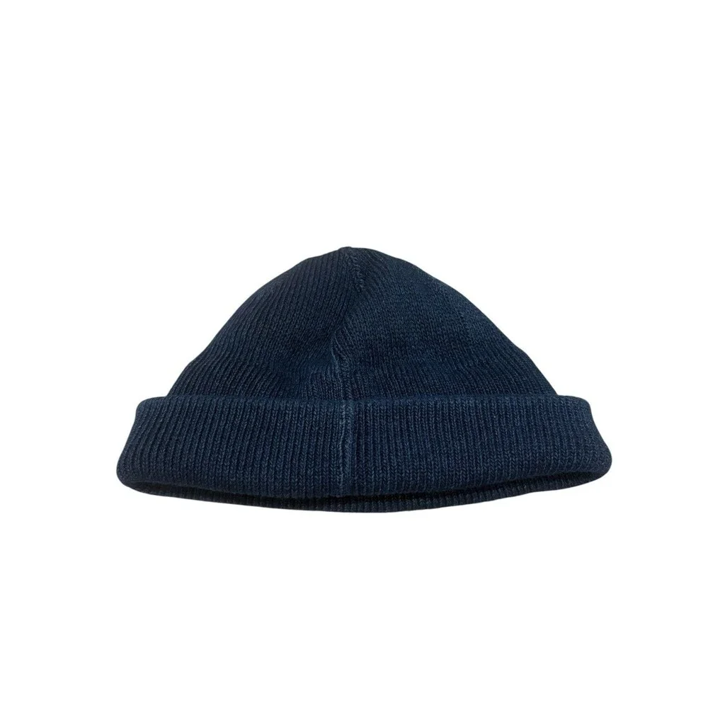 True Religion Dark Blue Cuffed Winter Knit Beanie